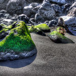 Teneriffa schwarzer Sand HDR