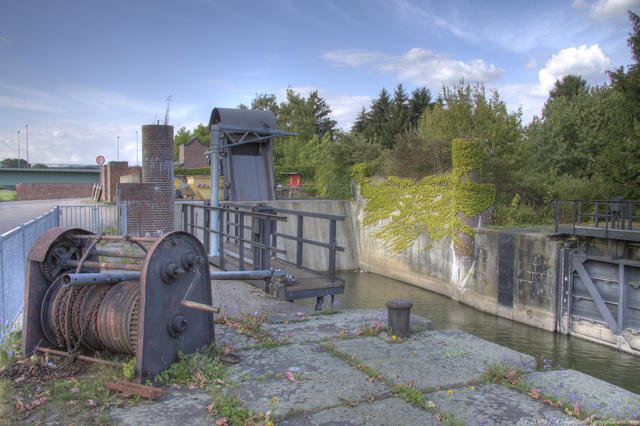 Schleuse auf der Insel in Hameln HDR 5500