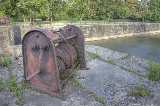 Winde auf der Insel in Hameln HDR 5521