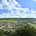 Dornburger Schloesser Saaletalblick HDR Panorama